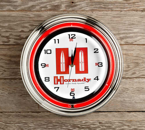 Hornady 17 Retro Neon Clock Model 99125